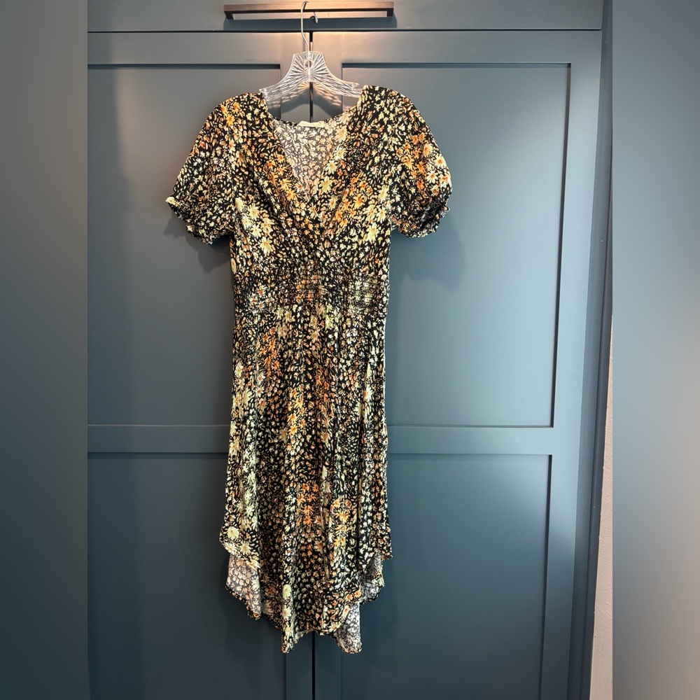 Elegant High-Low Floral Dress